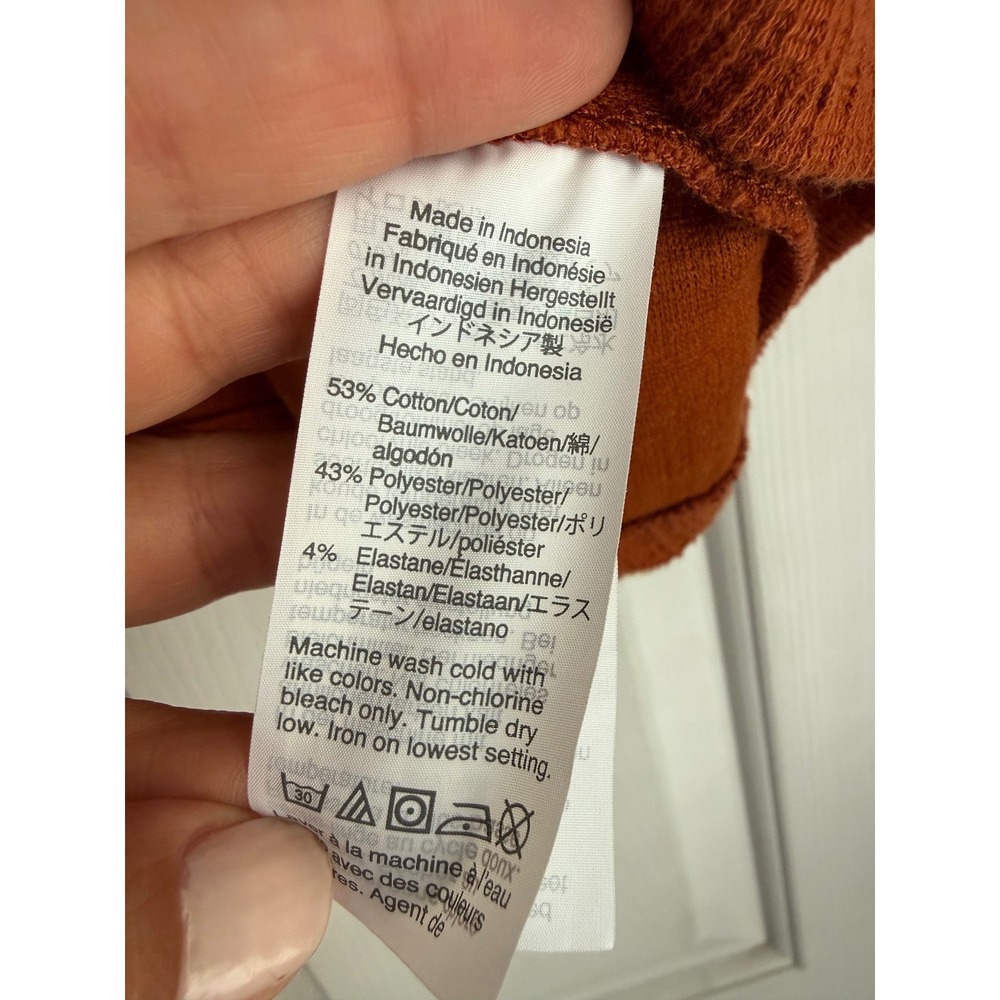 Madewell Tie Shoulder Tank Top Rust Orange - Picture 3 of 4